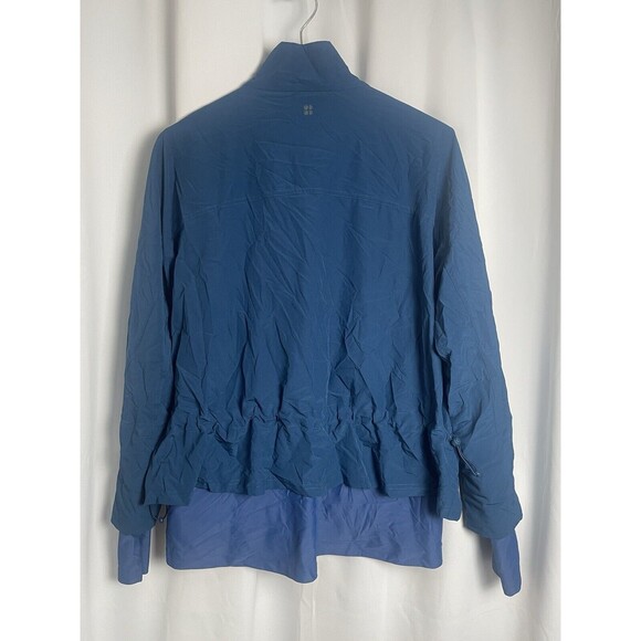 Sweaty Betty Fast Lane Running Jacket In Deep Blue Sz XL-12 New - Picture 5 of 8